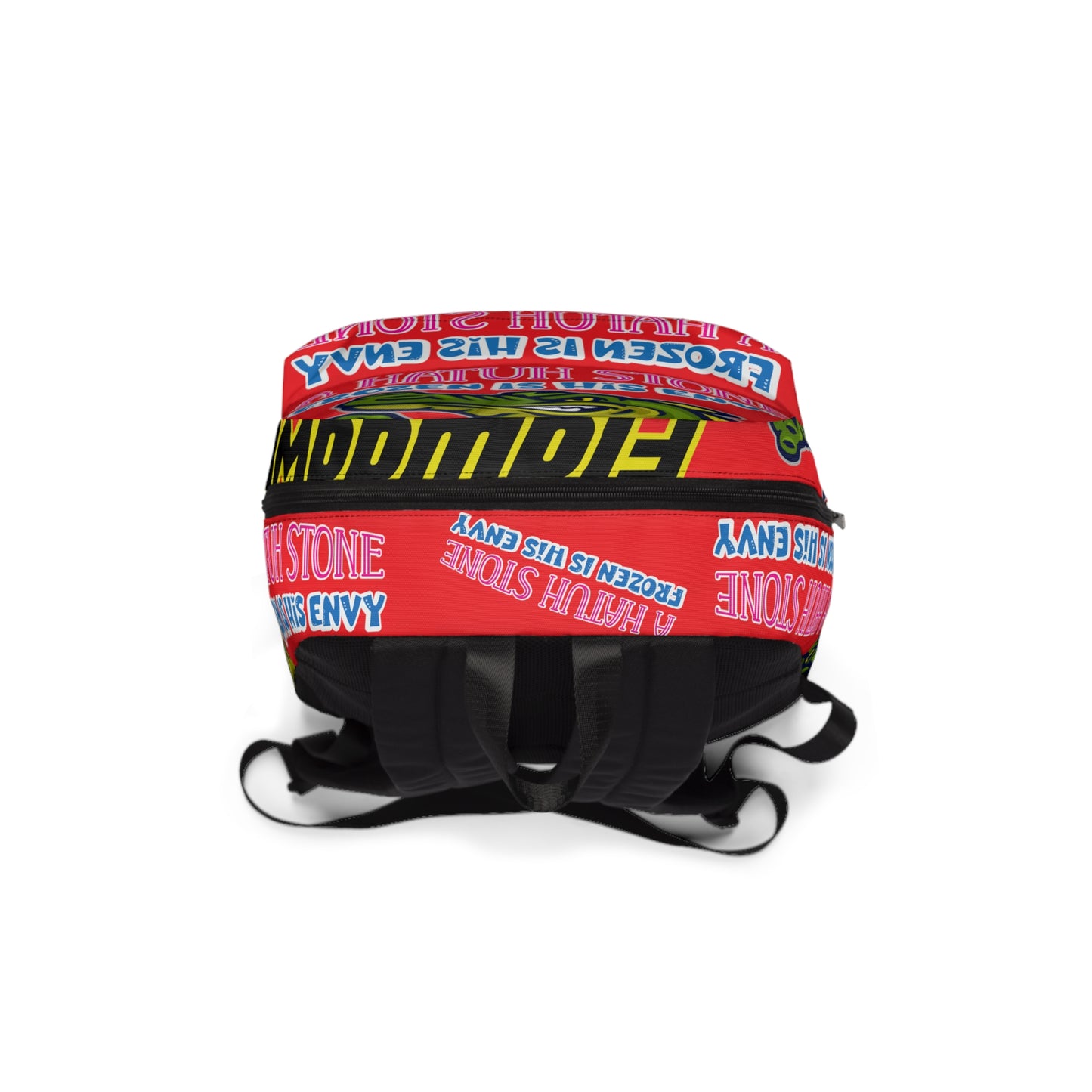 Red Flawdawear Limited Edition OG Rich Daddy "A Hatuh Stone Frozen In His Envy" Classic Backpack