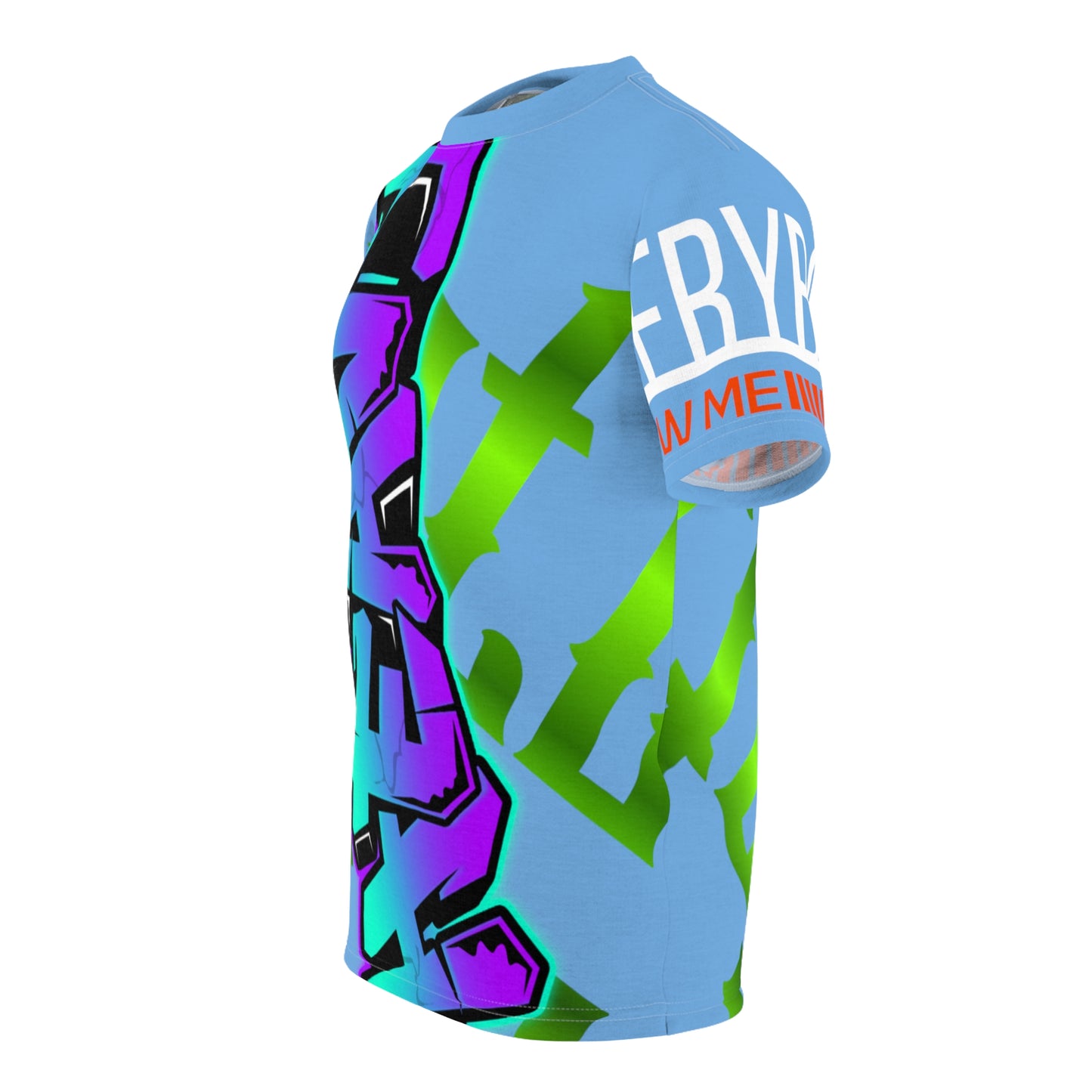 Light Blue Gator Drip Exclusive Supa-Heavy Excess-Stunna Hypa-Flex Limited Edition OG Flawda Mane “Everybody Know Me” Unisex Cut & Sew Playuz Tee