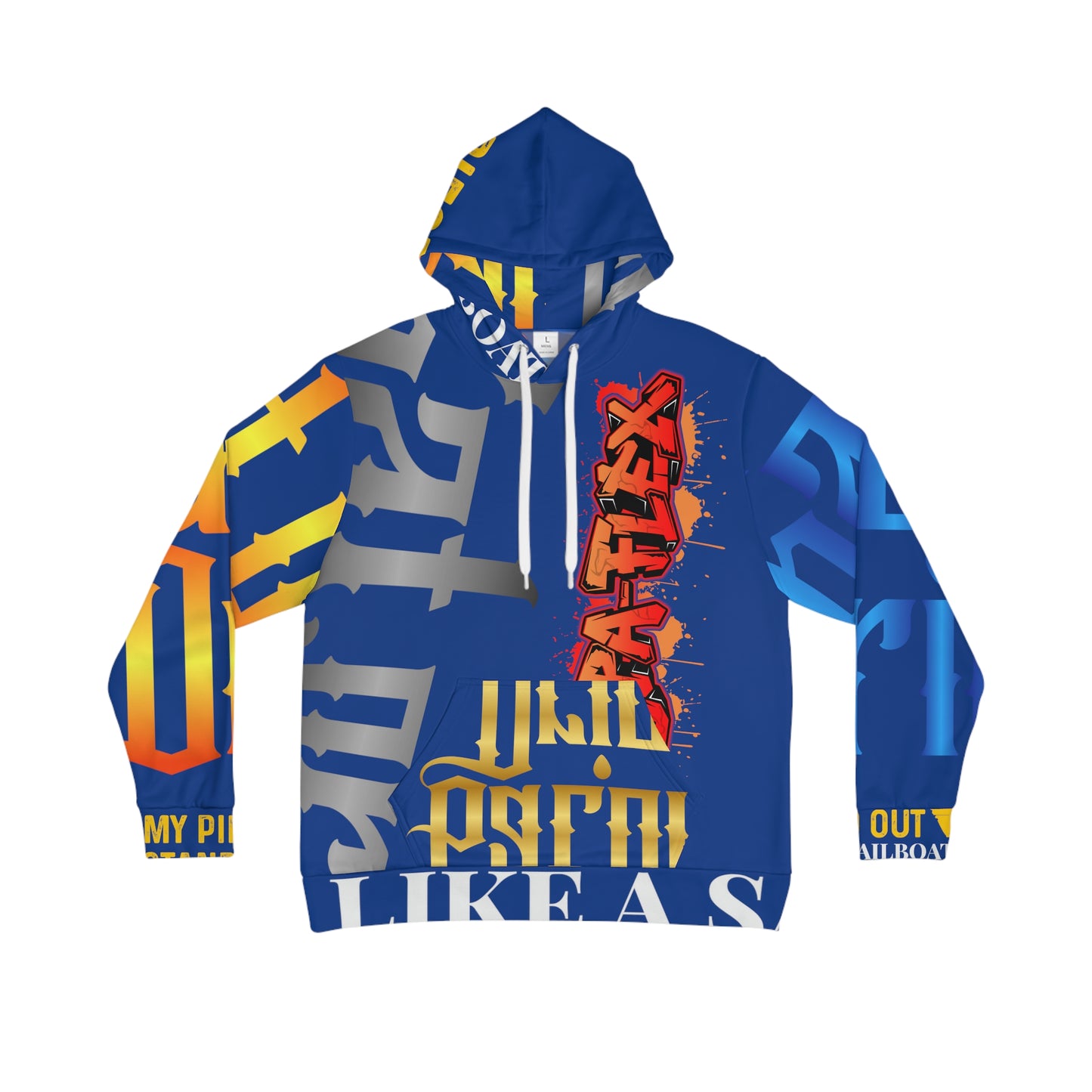 Blue Gator Drip Exclusive Supa-Heavy Excess-Stunna Hypa-Flex Limited Edition OG Flawda Mane “My Piece Stand Out Like A Sailboat” Men's Playuz Hoodie