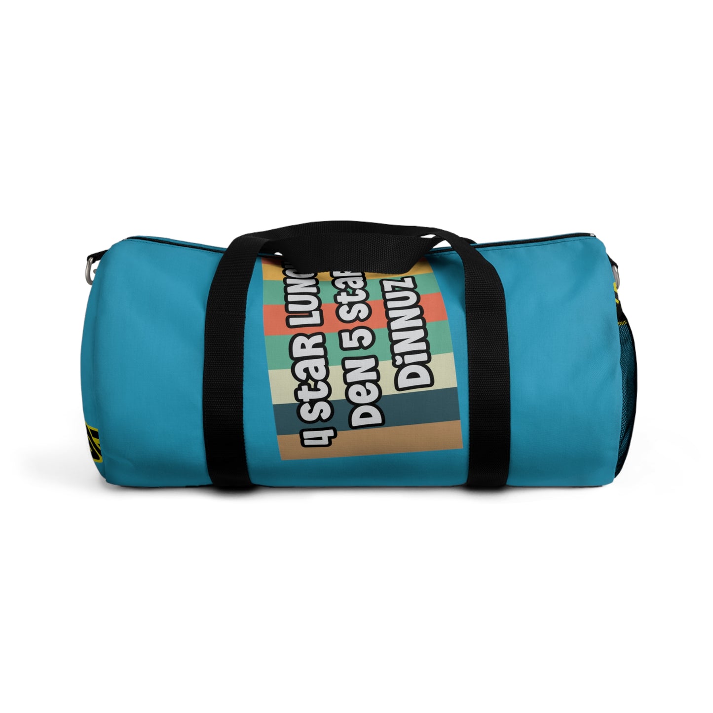 Turquoise Flawdawear Limited Edition OG Rich Daddy “4 Star Lunch Den 5 Star Dinnuz” Duffle Playuz Bag