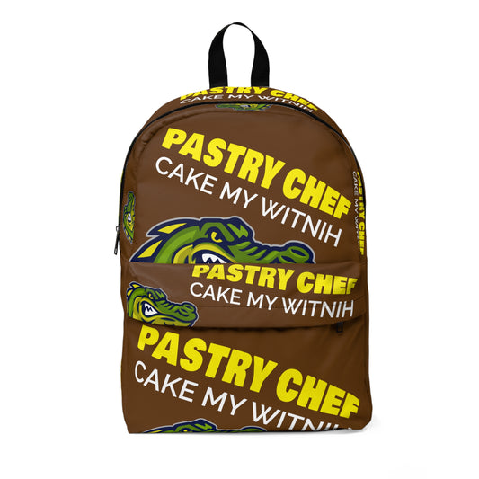Brown Flawdawear Limited Edition OG Rich Daddy "Pastry Chef Cake My Witnih" Classic Playuz Backpack