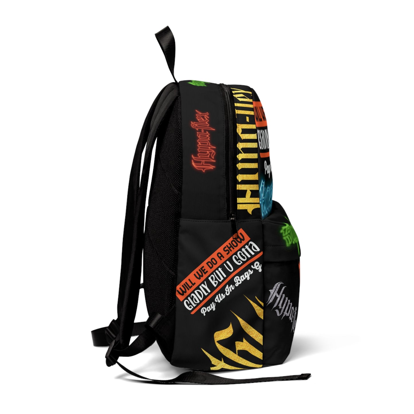 Black Gator Drip Exclusive Supa-Heavy Excess-Stunna Hypa-Flex Limited Edition OG Rich Daddy “Will We Do A Show Gladly But U Gotta Pay Us In Bags G” Classic Playuz Backpack