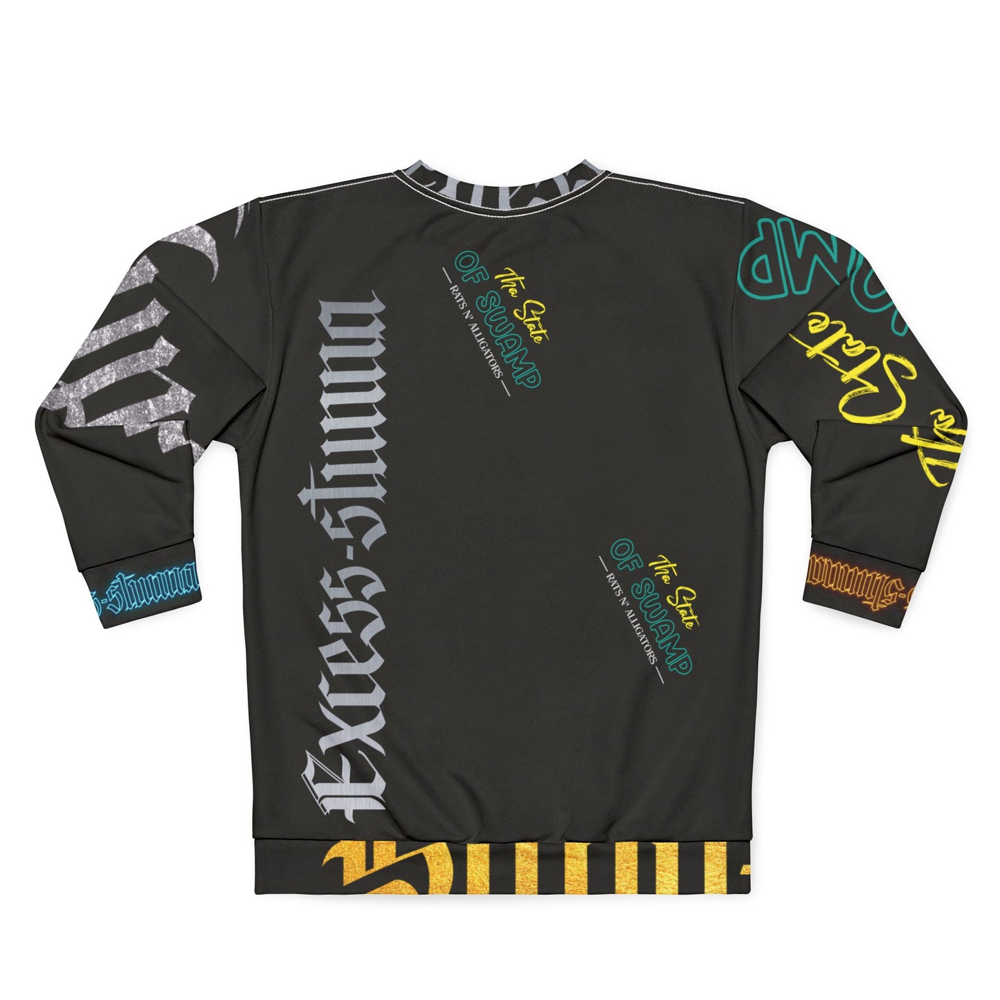 Black Gator Drip Exclusive Supa-Heavy Excess-Stunna Hypa-Flex Limited Edition OG Flawda Mane “Tha State Of Swamp Rats N’ Alligators” Unisex Playuz Sweatshirt