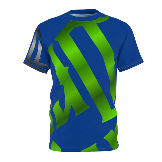 Navy Blue Gator Drip Exclusive Supa-Heavy Excess-Stunna Flex Alligator Playuz Limited Edition OG Multi-Logo Flawda Mane “Ain’t Shit Change Put A G-Class On My Neck” Unisex Cut & Sew Playuz Tee