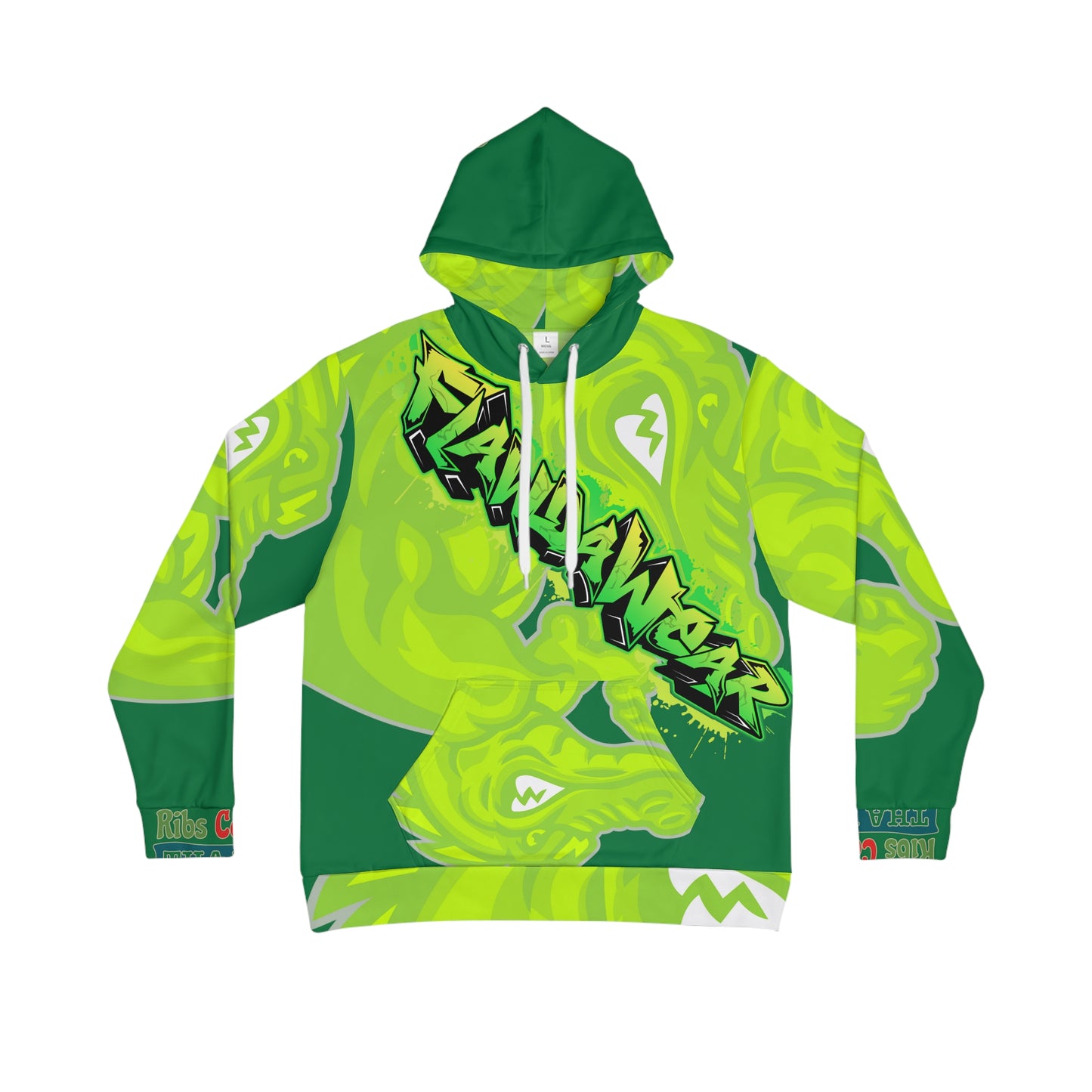 Green Flawdawear Limited Edition OG Flawda Mane “Ribs Cook’n N’ Men's Playuz Hoodie