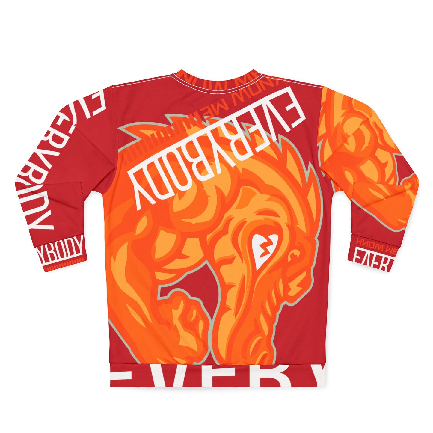 Red/Orange Flawdawear Limited Edition OG Flawda Mane “Everybody Know Me” Unisex Playuz Sweatshirt