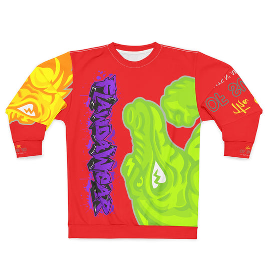 Red Flawdawear Limited Edition OG Flawda Mane “Tha State Of Swamp Rats N’ Alligators” Unisex Playuz Sweatshirt