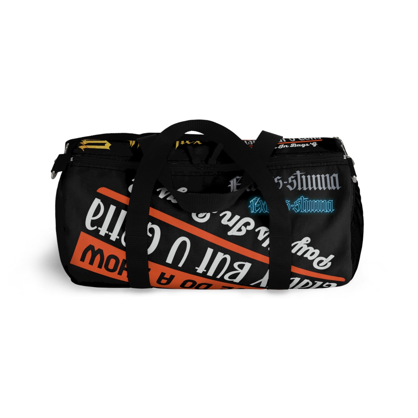 Black Gator Drip Exclusive Supa-Heavy Excess-Stunna Hypa-Flex Limited Edition OG Rich Daddy “Will We Do A Show Gladly But U Gotta Pay Us In Bags G” Duffel Playuz Bag