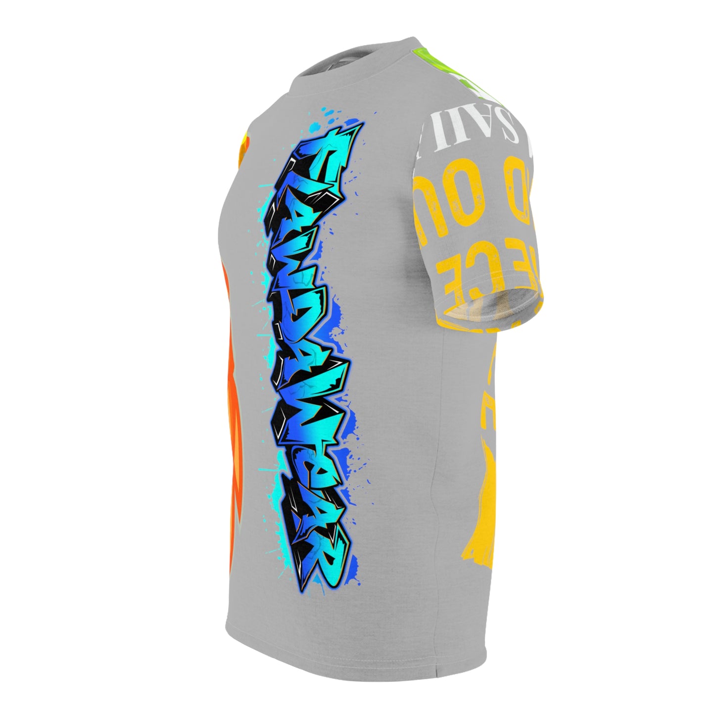 Light Grey Flawdawear Limited Edition OG Flawda Mane “My Piece Stand Out Like A Sailboat” Unisex Cut & Sew Playuz Tee