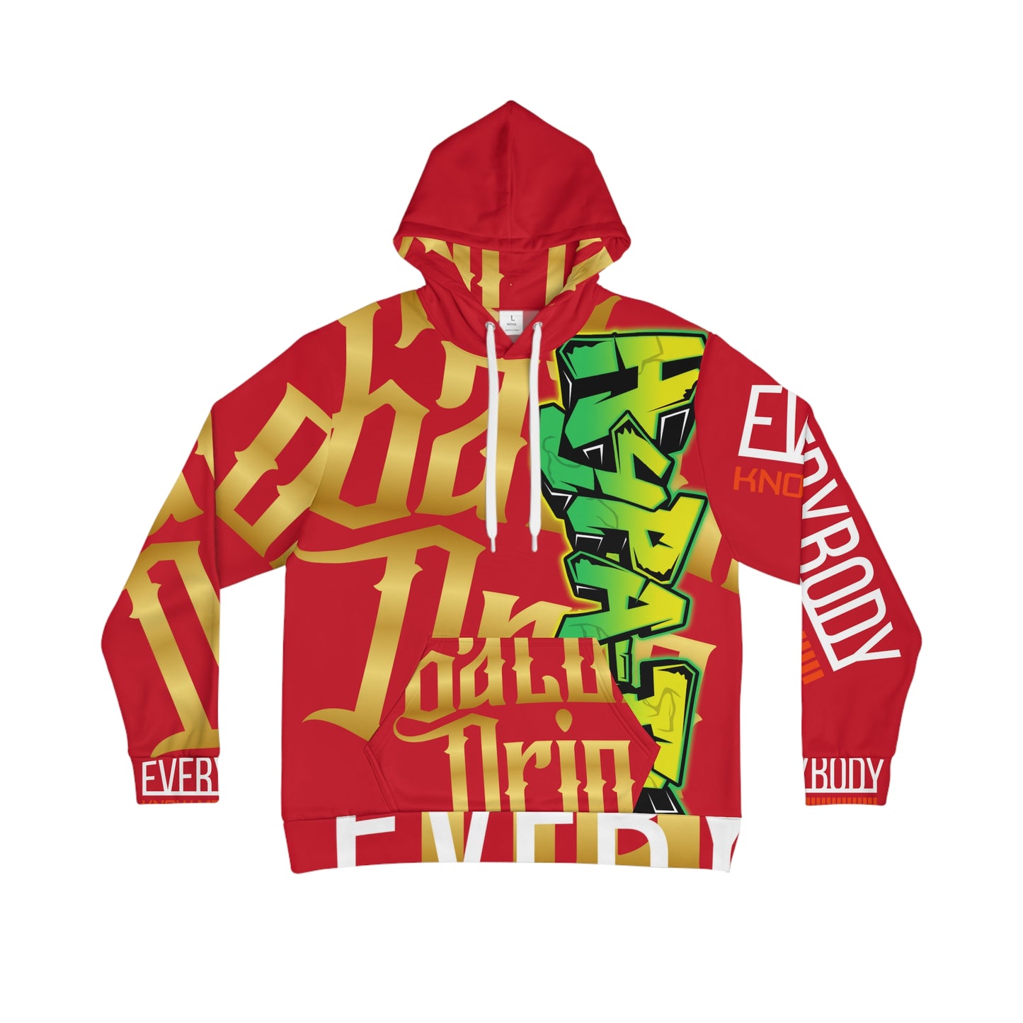 Red Gator Drip Exclusive Supa-Heavy Excess-Stunna Hypa-Flex Limited Edition OG Flawda Mane “Everybody Know Me” Men's Playuz Hoodie