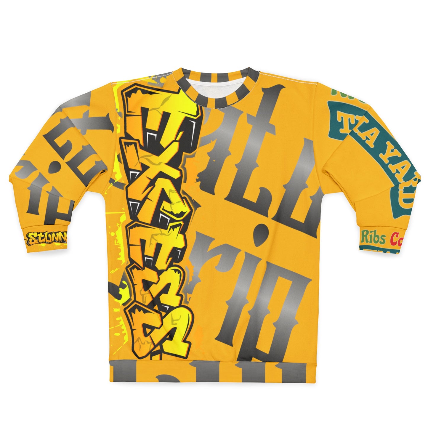 Yellow Gator Drip Exclusive Supa-Heavy Excess-Stunna Hypa-Flex Limited Edition OG Flawda Mane “Ribs Cook’n N’ Tha Yard” Unisex Playuz Sweatshirt