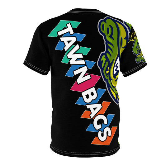 Black Flawdawear Limited Edition OG Rich Daddy “Tawn Bags” Unisex Cut & Sew Playuz Tee