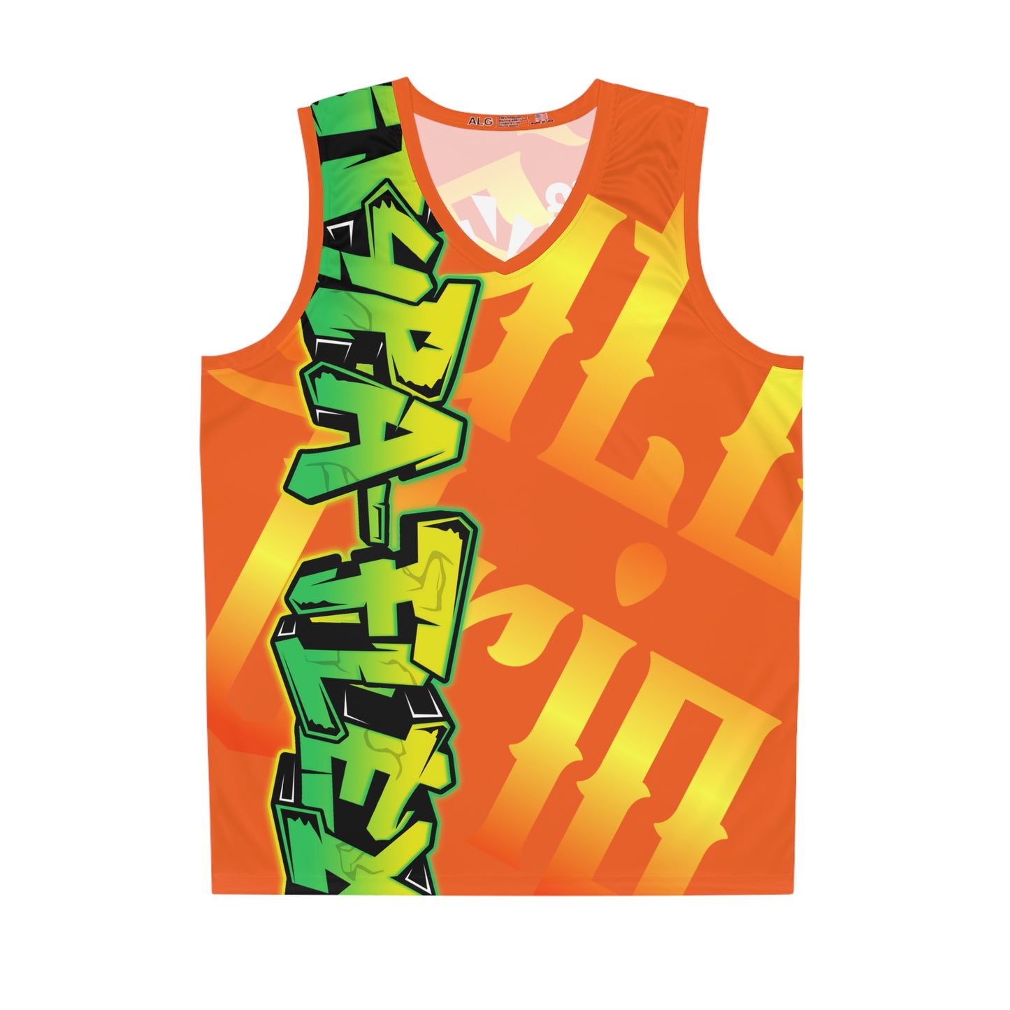 Orange Gator Drip Exclusive Supa-Heavy Excess-Stunna Hypa-Flex Limited Edition OG Alligator Playuz “Flawda Mane Put Dat Smoke On You” Basketball Playuz Jersey