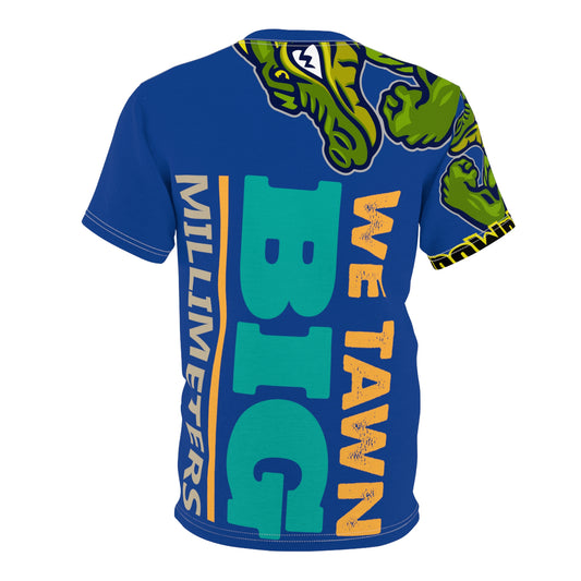 Dark Blue Flawdawear Limited Edition OG Rich Daddy “We Tawn Big Millimeters” Unisex Cut & Sew Playuz Tee