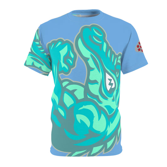 Light Blue/Mint Flawdawear Limited Edition OG Flawda Mane “From Ramen Noodles To 5 Star” Unisex Cut & Sew Playuz Tee