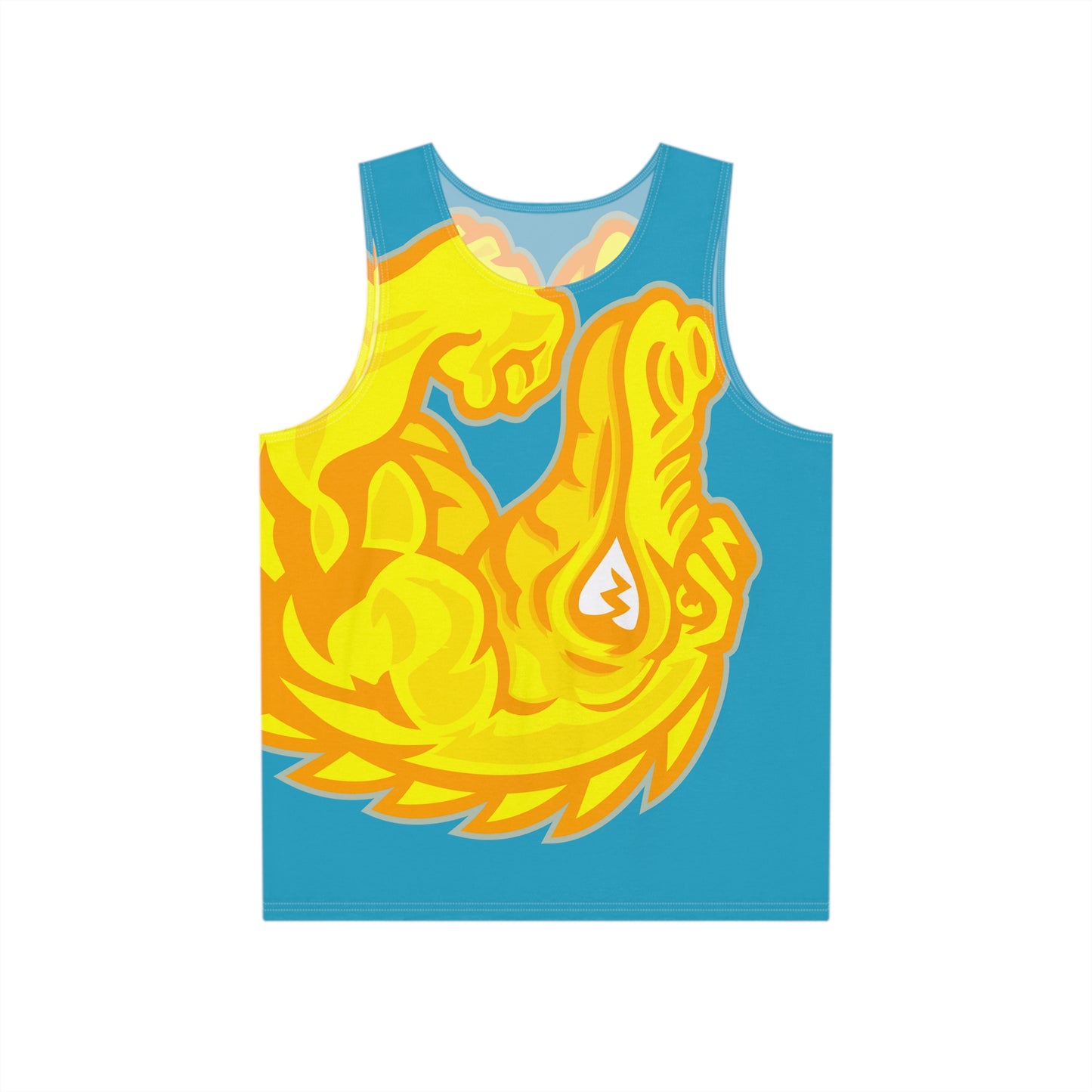 Turquoise/Yellow Flawdawear Limited Edition OG Flawda Mane “From Ramen Noodles To 5 Star” Men’s Tank Playuz Top