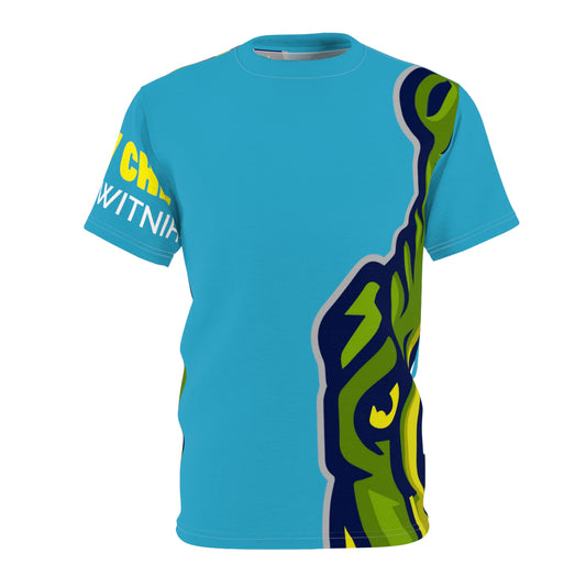 Turquoise Flawdawear Limited Edition OG Rich Daddy “Pastry Chef Cake My Witnih” Unisex Cut & Sew Playuz Tee