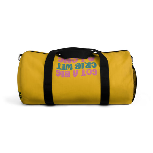 Yellow Flawdawear Limited Edition OG Flawda Mane “Got A Big Crib Wit A Long Driveway” Duffle Playuz Bag