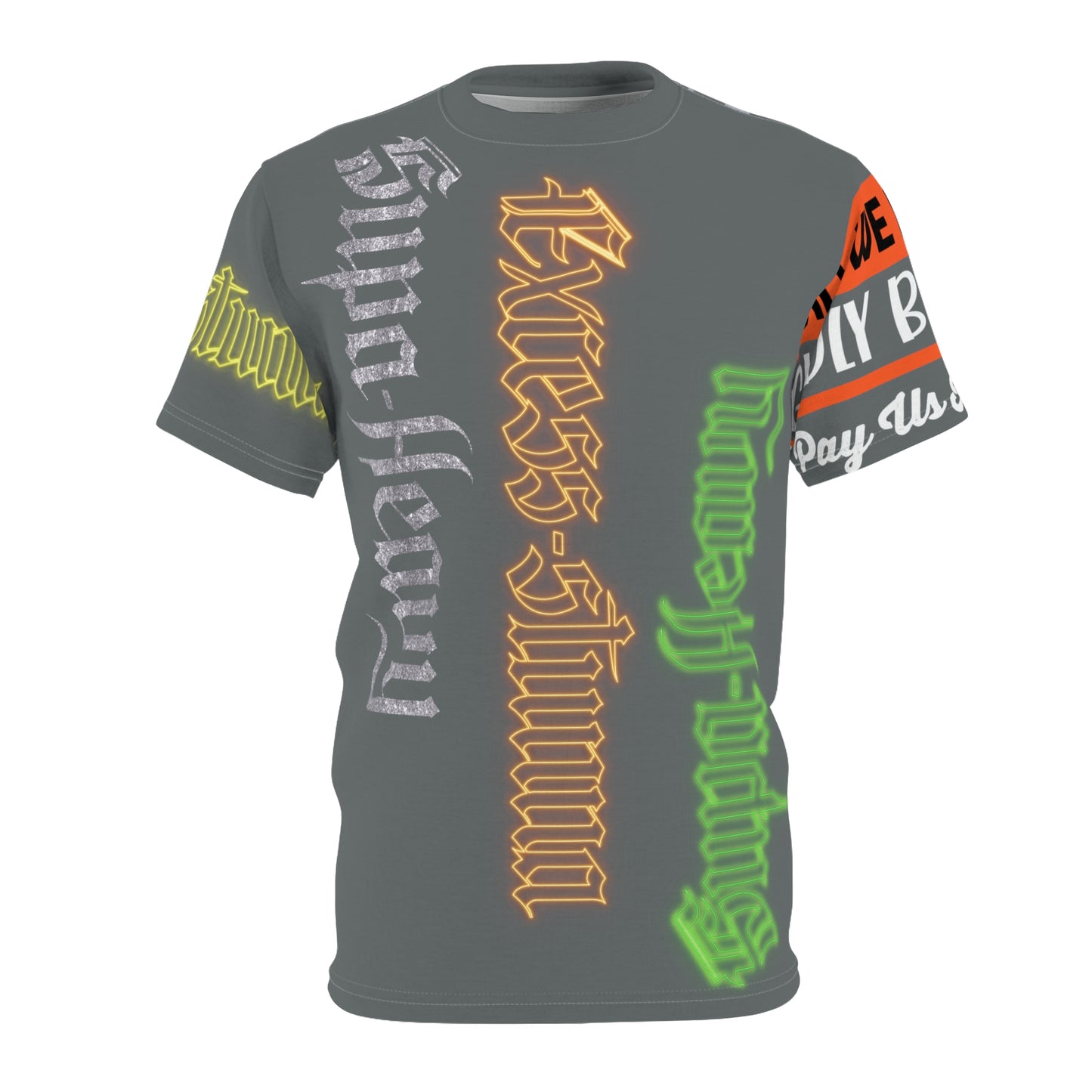 Dark Grey Gator Drip Exclusive Supa-Heavy Excess-Stunna Hypa-Flex Limited Edition OG Rich Daddy “Will We Do A Show Gladly But U Gotta Pay Us In Bags G” Unisex Cut & Sew Playuz Tee