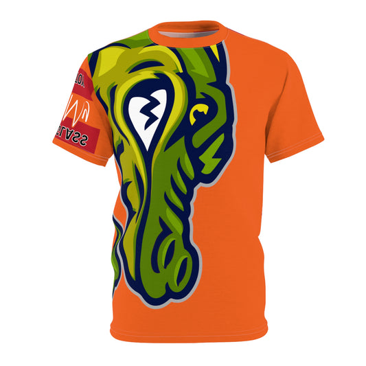 Orange Flawdawear Limited Edition OG Flawda Mane “Shak’n Glass Up In MY Candy Toy” Unisex Cut & Sew Playuz Tee