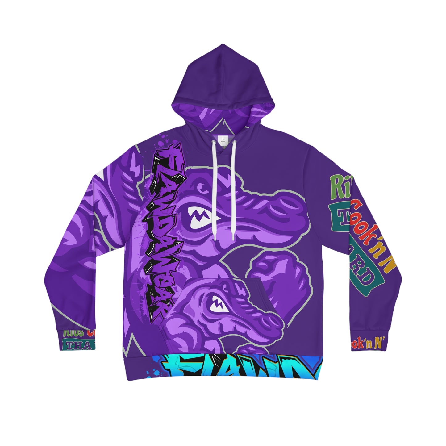 Purple Flawdawear Limited Edition OG Flawda Mane “Ribs Cook’n N’ Men's Playuz Hoodie