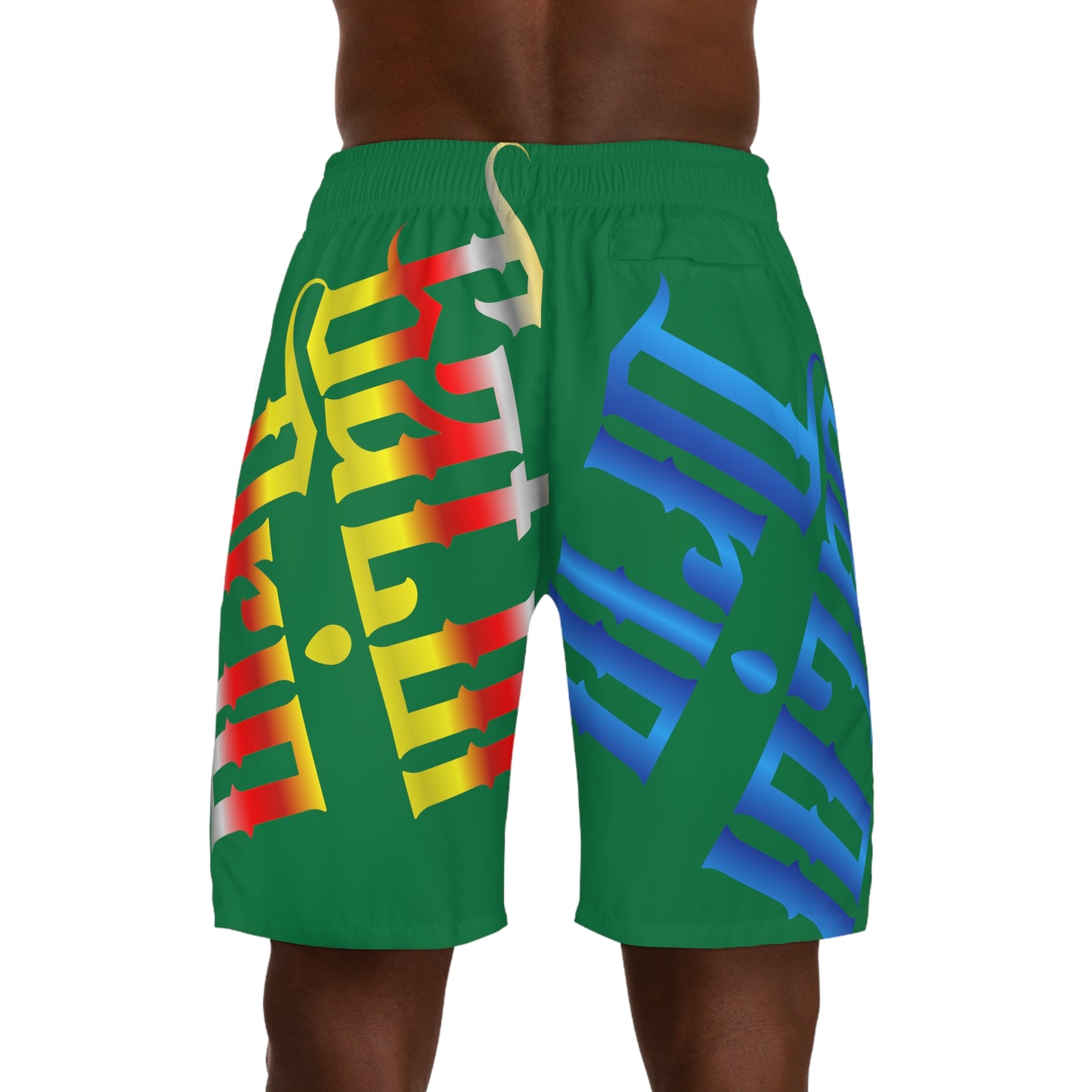 Green Gator Drip Exclusive Supa-Heavy Excess-Stunna Flex Alligator Playuz Limited Edition OG Multi-Logo Rich Daddy “We Out In Tha Country Past Tha Cattle Ranch” Men’s Jogguz Playuz Shorts