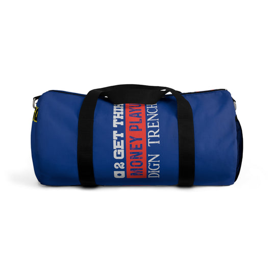 Dark Blue Flawdawear Limited Edition OG Rich Daddy “2 Get Thih Money Playuh Dig’n Trenches” Duffle Playuz Bag