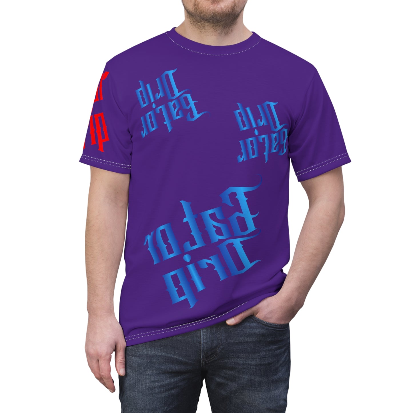 Purple Gator Drip Exclusive Supa-Heavy Excess-Stunna Hypa-Flex Men’s Unisex Cut & Sew Playuz Tee