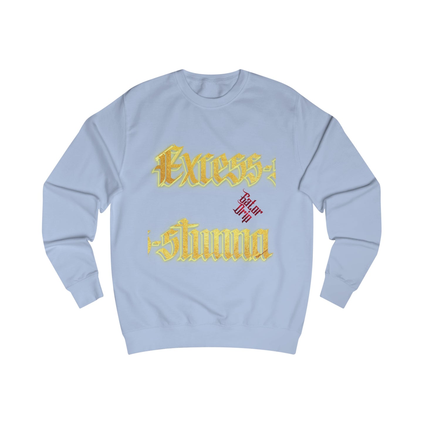 Sky Blue Gator Drip Exclusive Supa-Heavy Excess-Stunna Hypa-Flex Limited Edition OG “Excess-Stunna Collection” Playuz Men's Sweatshirt