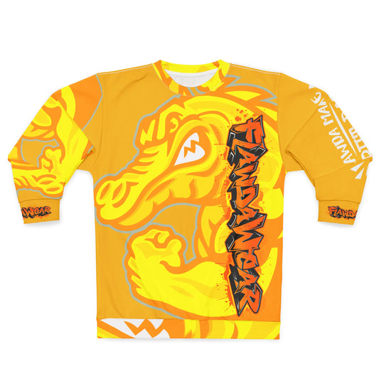 Yellow Flawdawear Limited Edition OG Alligator Playuz “Flawda Mane Put Dat Smoke On You” Unisex Playuz Sweatshirt