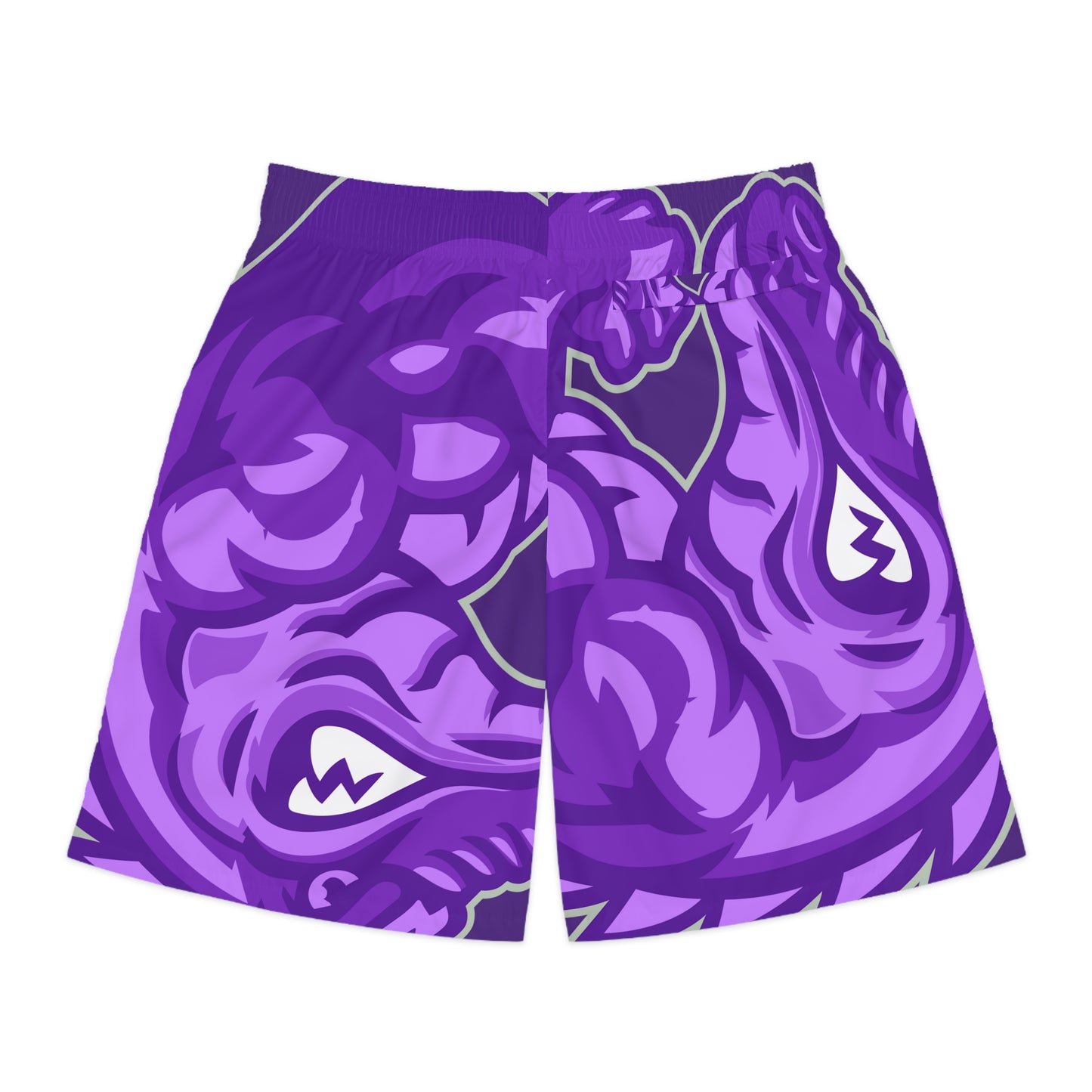 Purple Flawdawear Limited Edition OG Flawda Mane “From Ramen Noodles To 5 Star” Men’s Jogguz Playuz Shorts