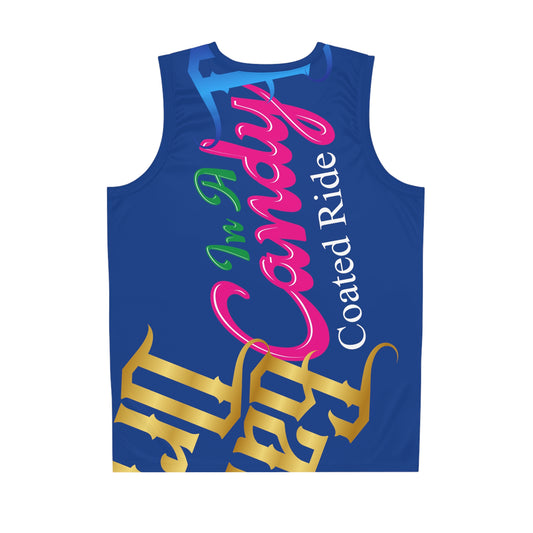 Dark Blue Gator Drip Exclusive Supa-Heavy Excess-Stunna Flex Alligator Playuz Limited Edition OG Multi-Logo Flawda Mane “In A Candy Coated Ride” Men’s Basketball Playuz Jersey