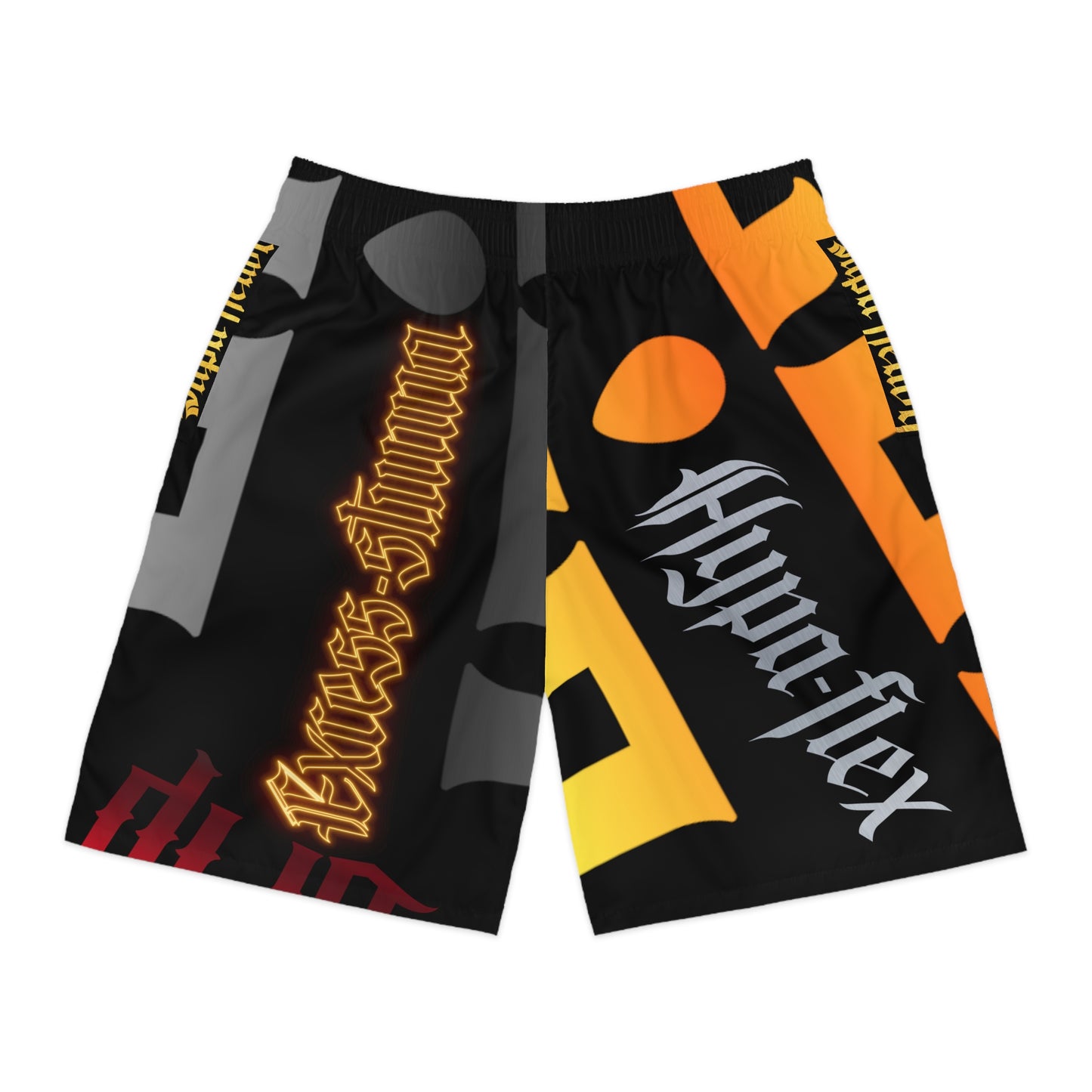 Black Gator Drip Exclusive Supa-Heavy Excess-Stunna Hypa-Flex Limited Edition OG Flawda Mane “Tha State Of Swamp Rats N’ Alligators” Men’s Jogguz Playuz Shorts