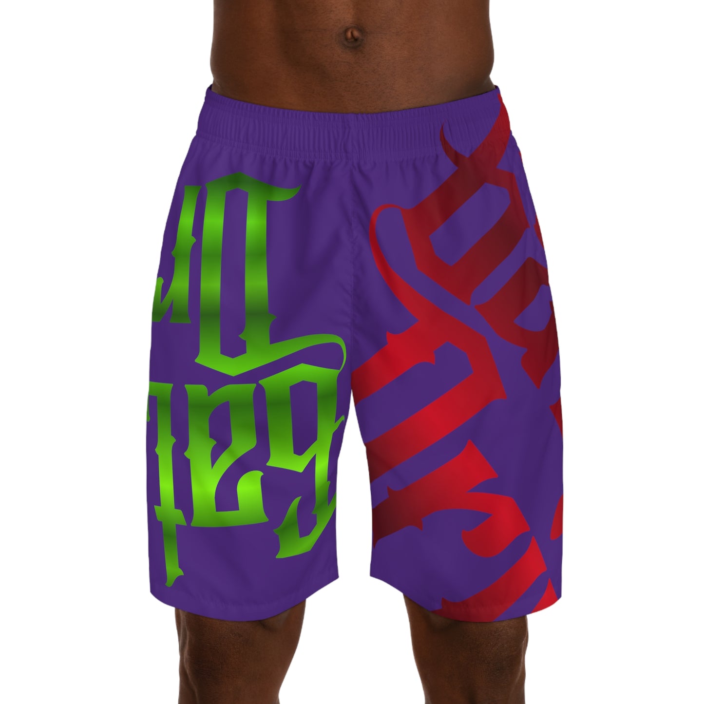 Purple Gator Drip Exclusive Supa-Heavy Excess-Stunna Flex Alligator Playuz Limited Edition OG Multi-Logo Flawda Mane “Ain’t Shit Change Put A G-Class On My Neck” Men’s Jogguz Playuz Shorts