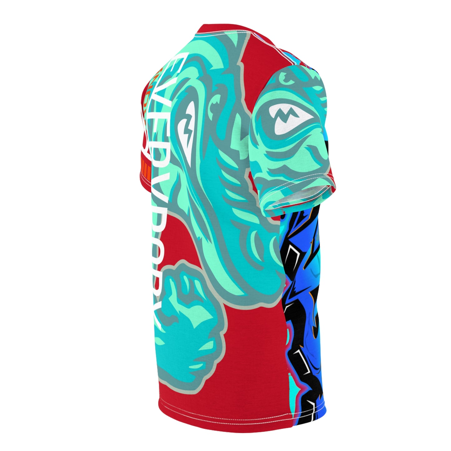 Red/Mint Flawdawear Limited Edition OG Flawda Mane “Everybody Know Me” Unisex Cut & Sew Playuz Tee