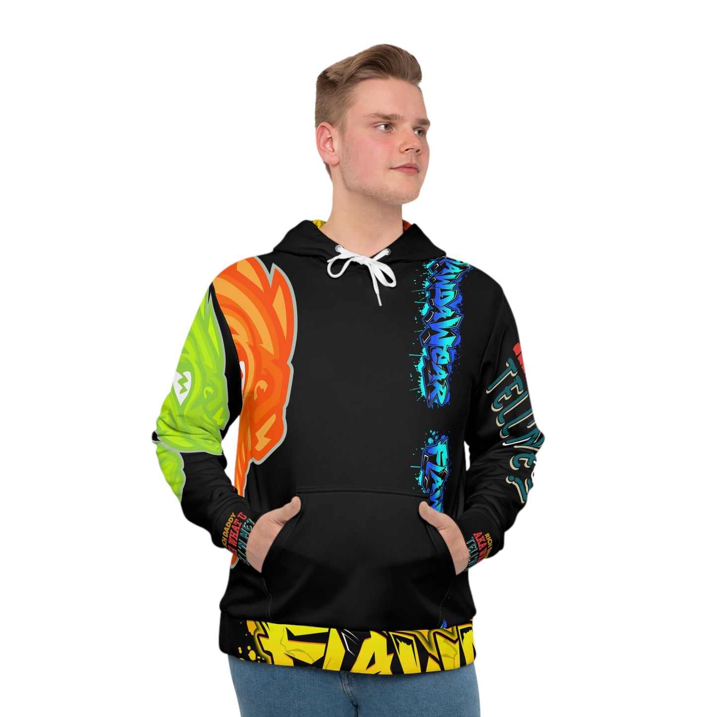 Black Flawdawear Limited Edition OG Rich Daddy “Rich Daddy AKA What U Tell’n ME?” Men's Playuz Hoodie