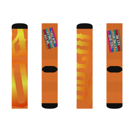 Crusta Gator Drip Supa-Heavy Excess-Stunna Hypa-Flex Limited Edition OG Rich Daddy “Thou Who Try Me Will Pay Me” Medium Playuz Socks