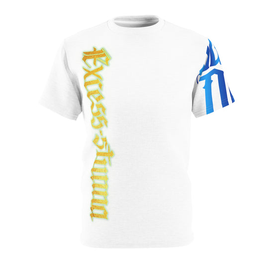 White Gator Drip Exclusive Supa-Heavy Excess-Stunna Hypa-Flex Limited Edition OG “Excess-Stunna Collection” Unisex Cut & Sew Playuz Tee