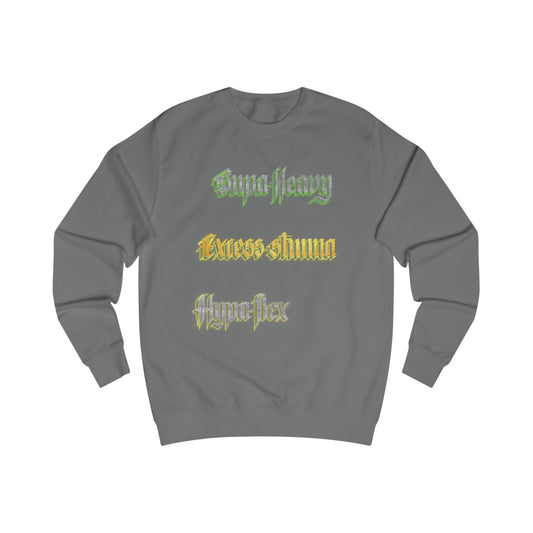 Steel Grey Gator Drip Exclusive Supa-Heavy Excess-Stunna Hypa-Flex Limited Edition OG “Excess-Stunna Collection” Men's Sweatshirt