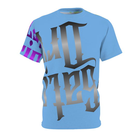 Light Blue Gator Drip Exclusive Supa-Heavy Excess-Stunna Flex Alligator Playuz Limited Edition OG Multi-Logo Rich Daddy “Rich Daddy Became Everythang Dat U Cain’t” Unisex Cut & Sew Playuz Tee