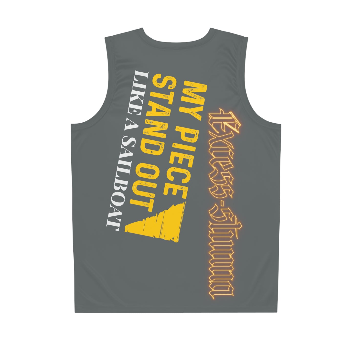 Dark Grey Gator Drip Exclusive Supa-Heavy Excess-Stunna Hypa-Flex Limited Edition OG Flawda Mane “My Piece Stand Out Like A Sailboat” Basketball Playuz Jersey