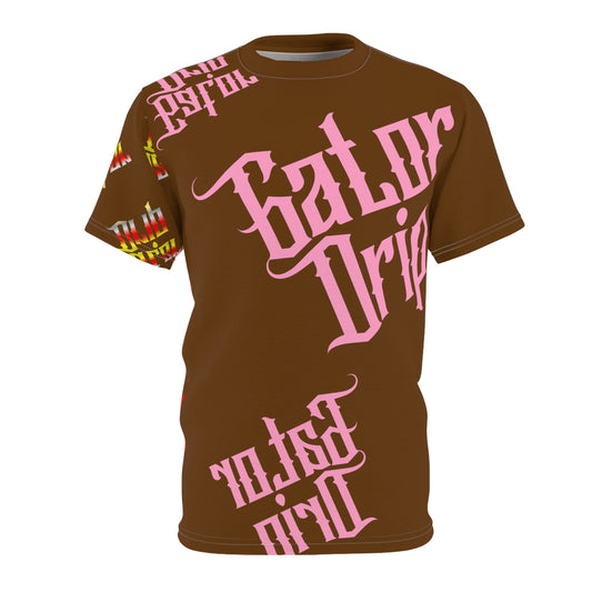 Brown Gator Drip Exclusive Supa-Heavy Excess-Stunna Hypa-Flex Men’s Unisex Cut & Sew Playuz Tee