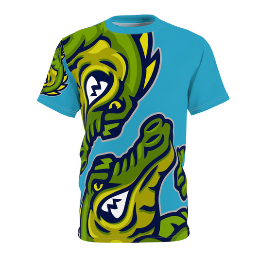 Turquoise Flawdawear Limited Edition OG Flawda Mane “Raised Up High On 33’s” Unisex Cut & Sew Playuz Tee