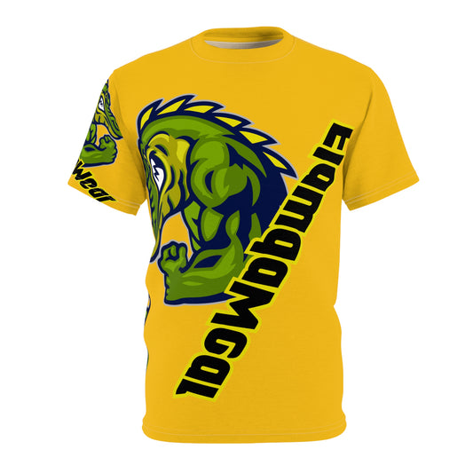 Yellow Flawdawear Limited Edition OG Alligator Papuh Playuz “Long Driveways I’m Paid Every Which Way” Unisex Cut & Sew Playuz Tee