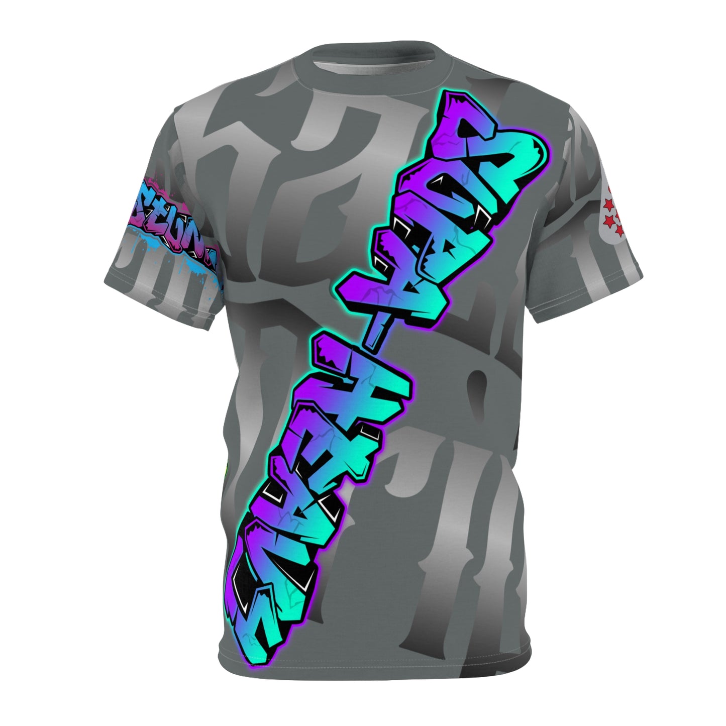 Dark Grey Gator Drip Exclusive Supa-Heavy Excess-Stunna Hypa-Flex Limited Edition OG Flawda Mane “From Ramen Noodles To 5 Star" Unisex Cut & Sew Playuz Tee