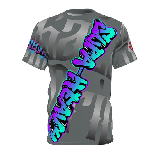 Dark Grey Gator Drip Exclusive Supa-Heavy Excess-Stunna Hypa-Flex Limited Edition OG Flawda Mane “From Ramen Noodles To 5 Star" Unisex Cut & Sew Playuz Tee