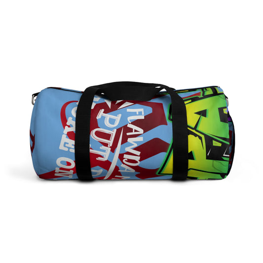 Light Blue Gator Drip Exclusive Supa-Heavy Excess-Stunna Hypa-Flex Limited Edition OG Alligator Playuz “Flawda Mane Put Dat Smoke On You” Duffle Playuz Bag