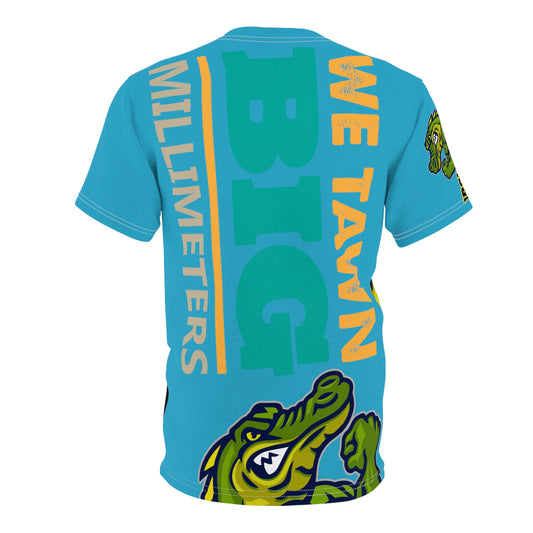 Turquoise Flawdawear Limited Edition OG Rich Daddy “We Tawn Big Millimeters” Unisex Cut & Sew Playuz Tee