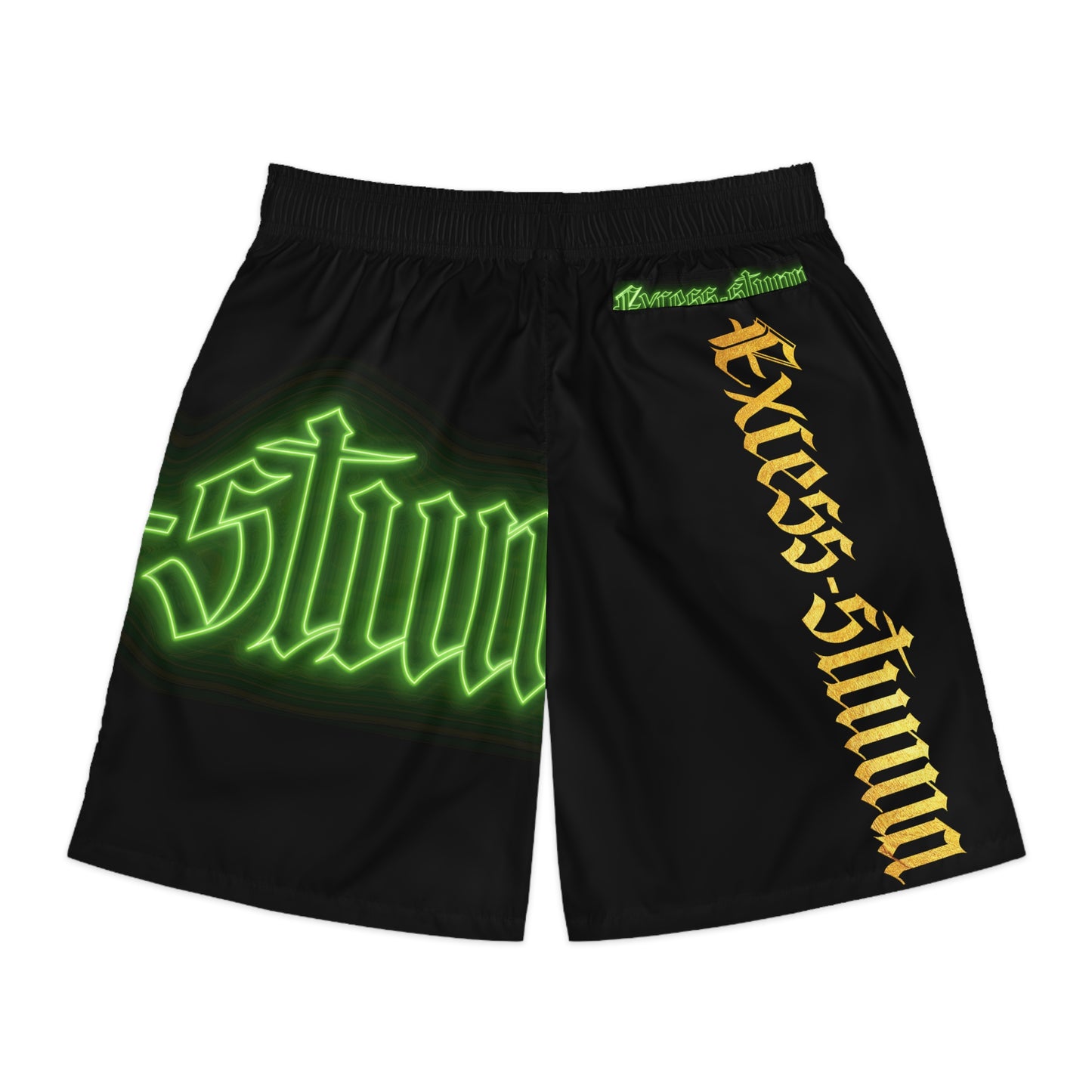 Black Gator Drip Exclusive Supa-Heavy Excess-Stunna Hypa-Flex Limited Edition OG “Excess-Stunna Collection” Men's Jogguz Playuz Shorts