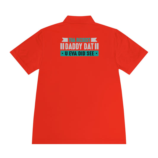 Deep Orange Flawdawear Limited Edition OG Men's Rich Daddy "Tha Richest Daddy Dat U Eva Did See" Sport Playuz Polo Shirt